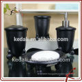 Black Wholesale Porcelain Ceramic Washroom Set For Home Hotel